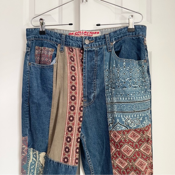 Free People by Dr. Collectors Patched Jeans - Picture 6 of 7